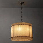 Sanrico Alabaster Round Chandelier 22"