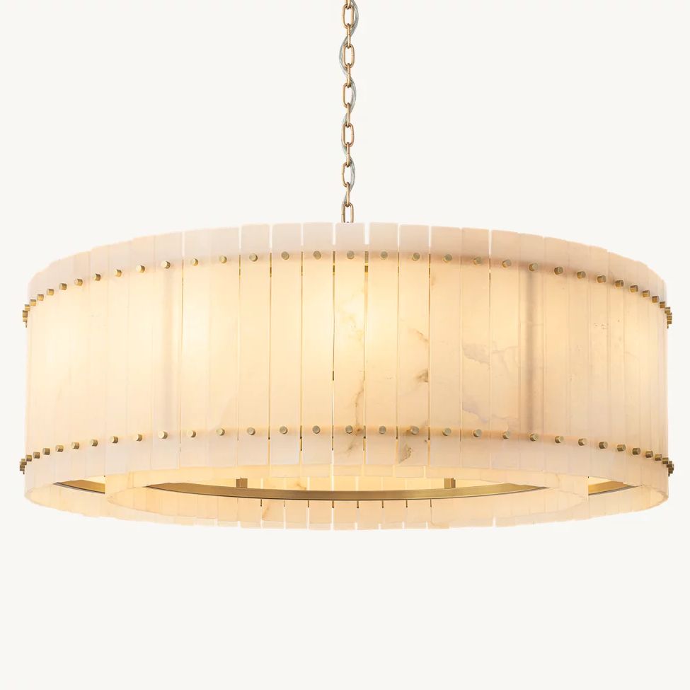 Sanrico Alabaster Round Chandelier 48"
