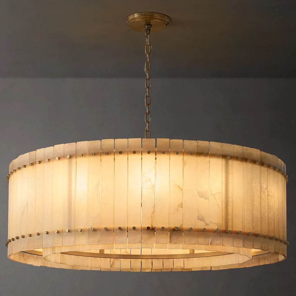 Sanrico Alabaster Round Chandelier 48"