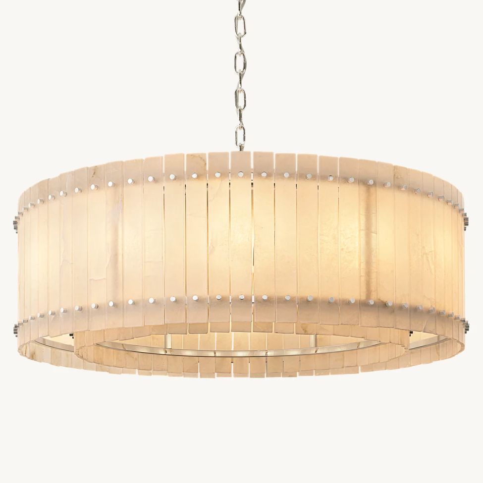 Sanrico Alabaster Round Chandelier 48"