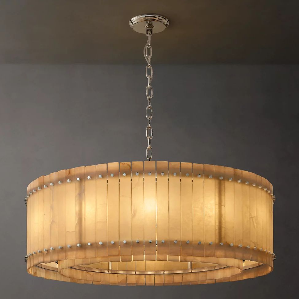Sanrico Alabaster Round Chandelier 48"