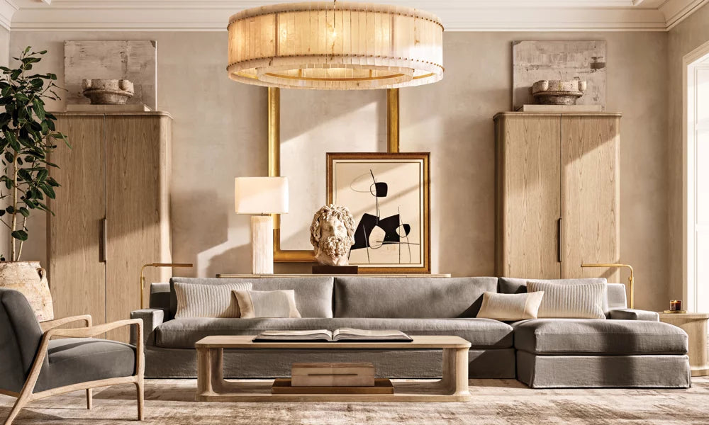 Sanrico Alabaster Round Chandelier 60"