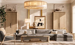 Sanrico Alabaster Round Chandelier 60"