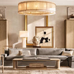 Sanrico Alabaster Round Chandelier 60"