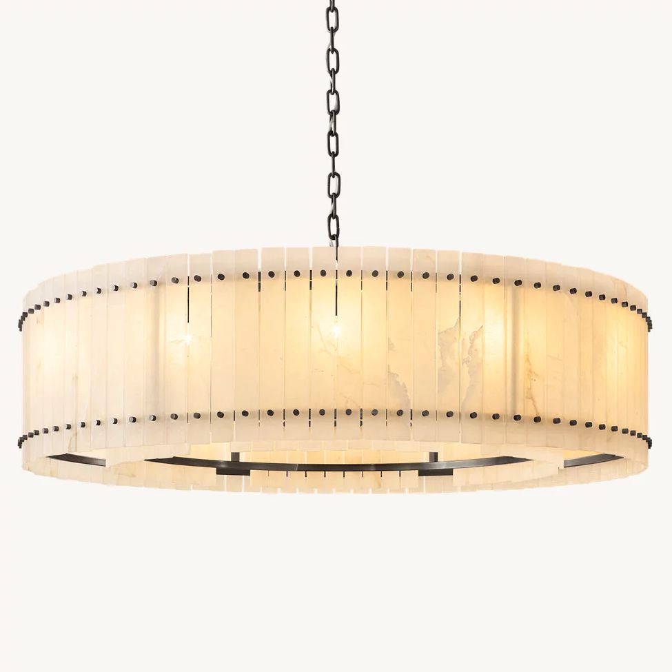Sanrico Alabaster Round Chandelier 60"