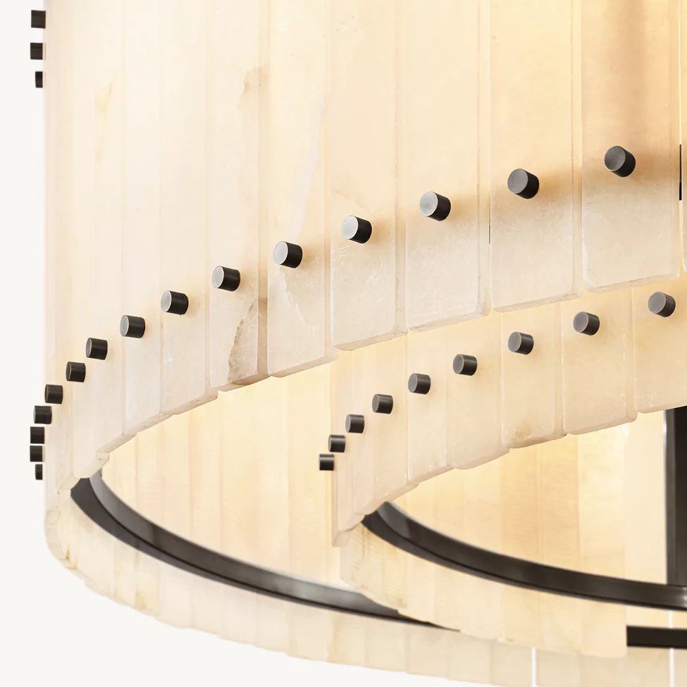 Sanrico Alabaster Round Chandelier 60"