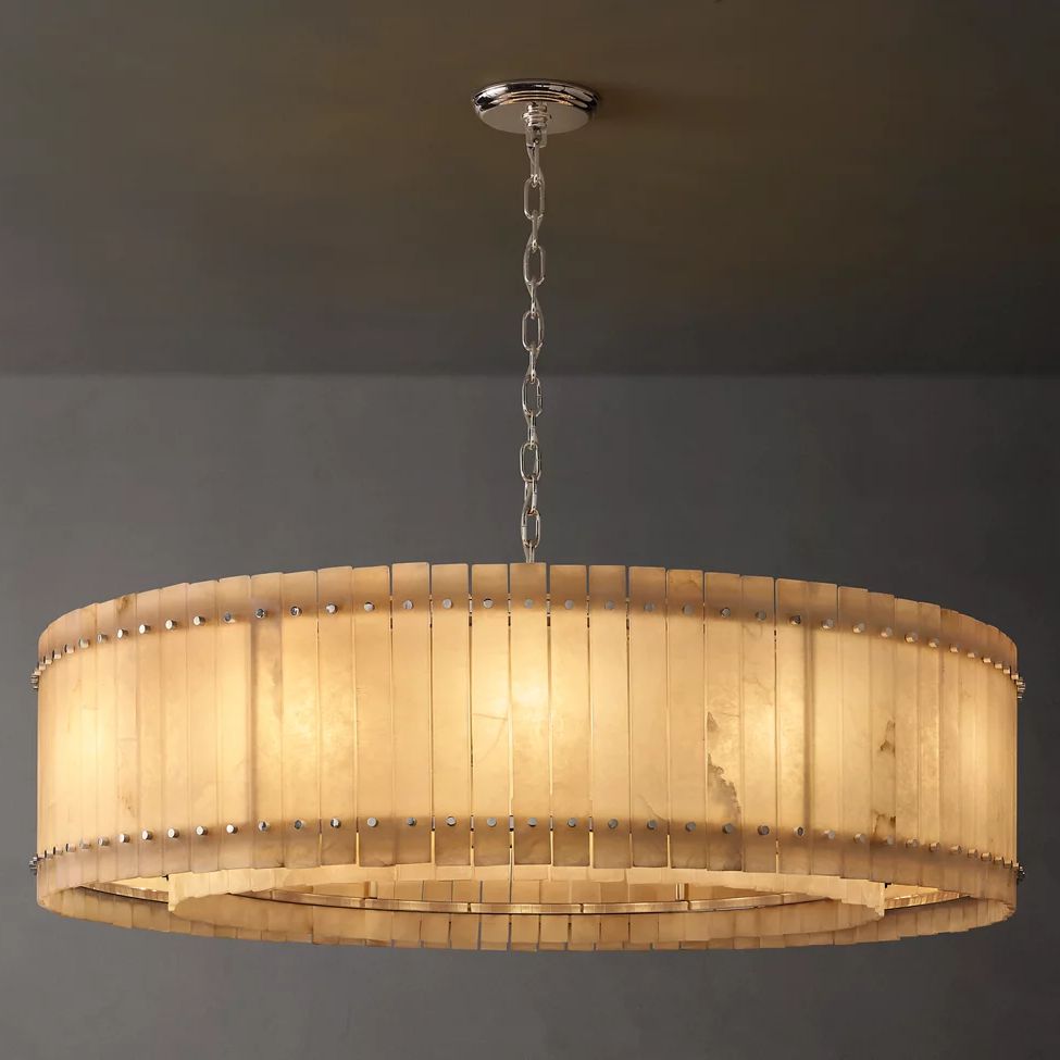 Sanrico Alabaster Round Chandelier 60"