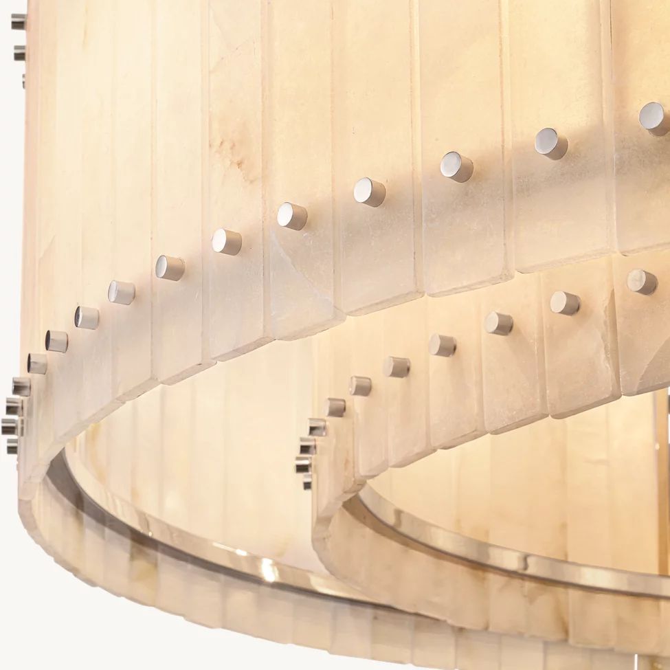 Sanrico Alabaster Round Chandelier 60"