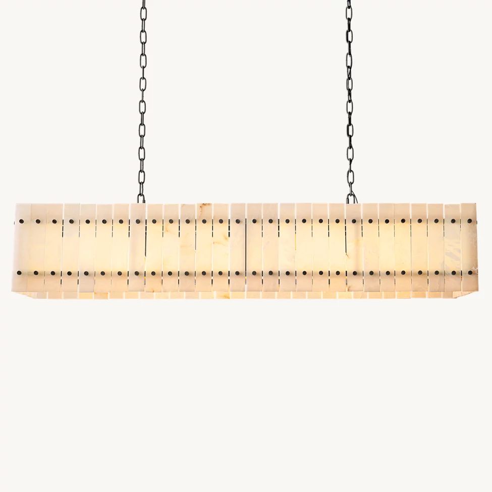 Sanrico Alabaster Linear Chandelier 54"