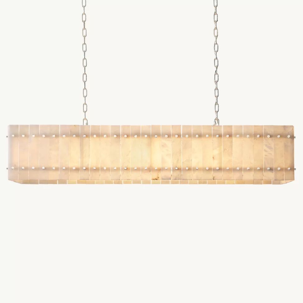Sanrico Alabaster Linear Chandelier 54"