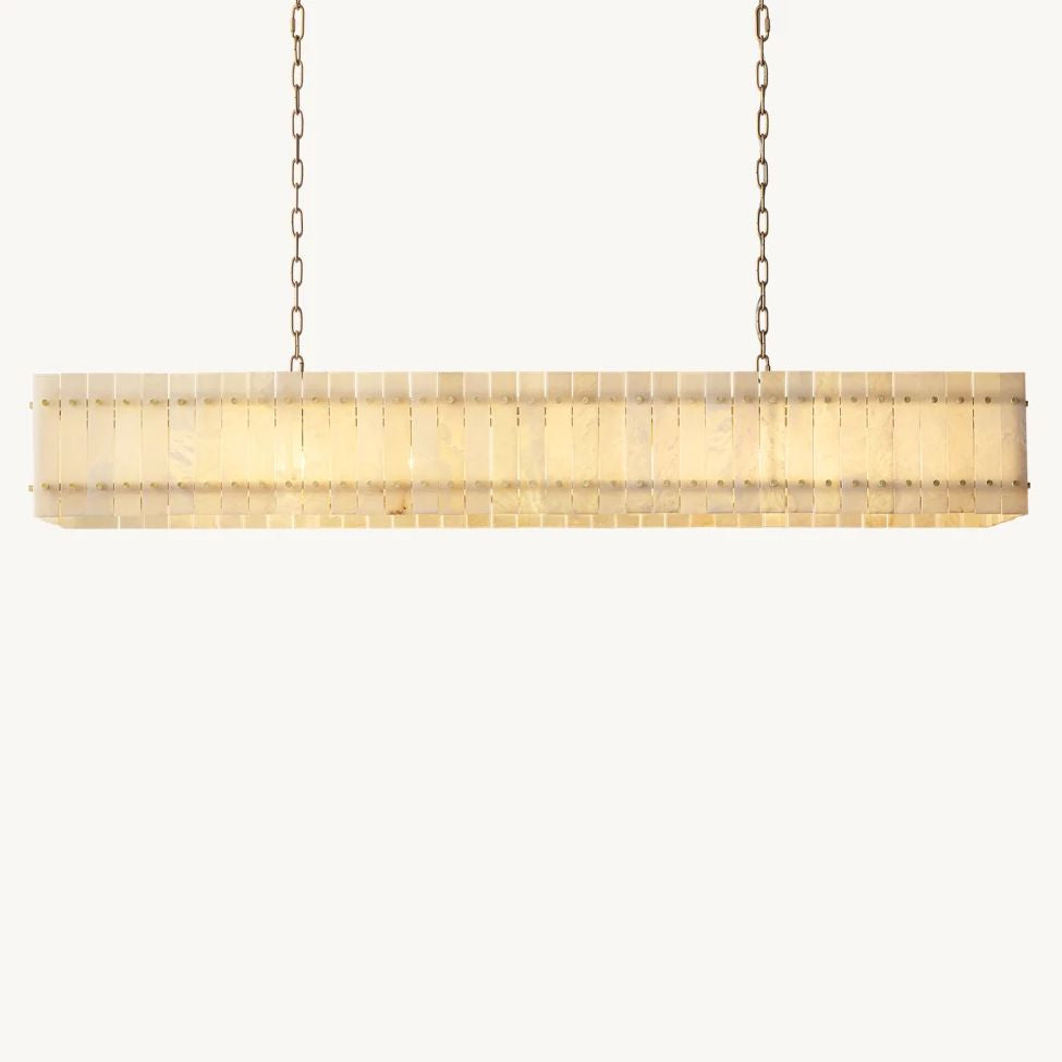 Sanrico Alabaster Linear Chandelier 72"