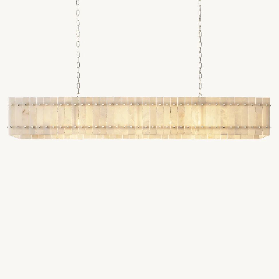 Sanrico Alabaster Linear Chandelier 72"