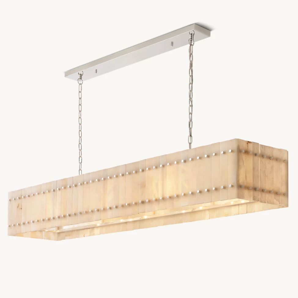 Sanrico Alabaster Linear Chandelier 72"