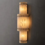 Sanrico Alabaster Round Wall Sconce
