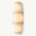 Sanrico Alabaster Round Wall Sconce