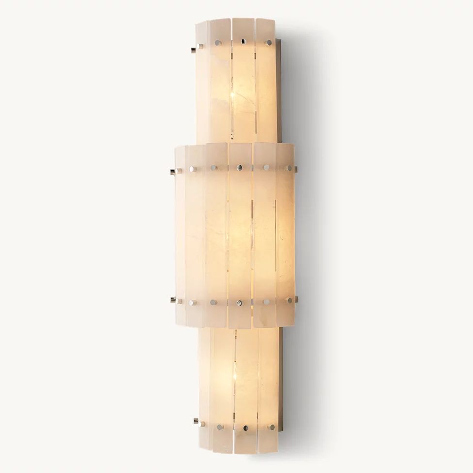 Sanrico Alabaster Round Wall Sconce