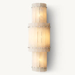 Sanrico Alabaster Round Wall Sconce
