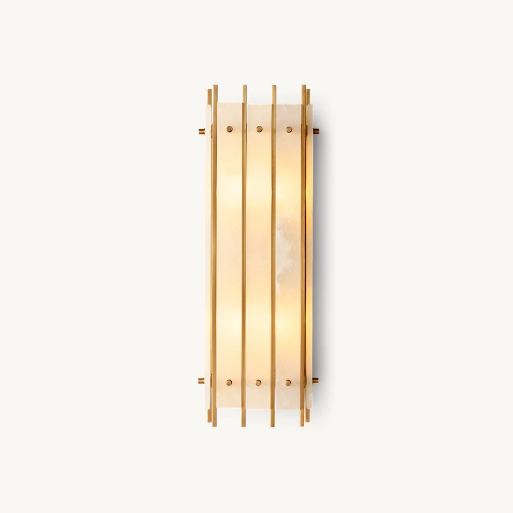 Sanrico Alabaster Rectangular Wall Sconce