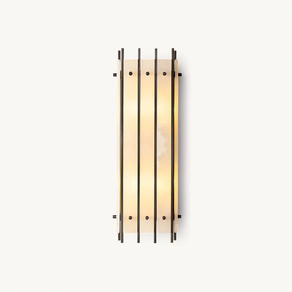 Sanrico Alabaster Rectangular Wall Sconce