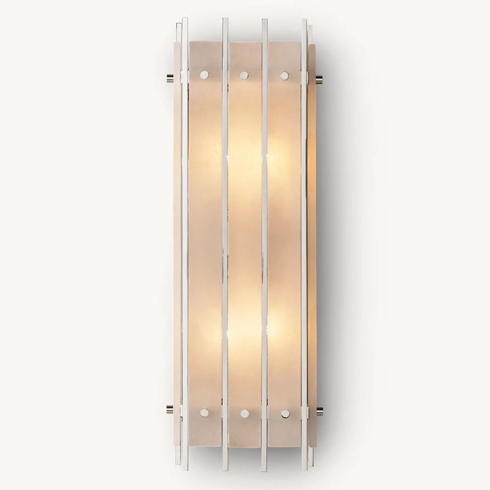 Sanrico Alabaster Rectangular Wall Sconce