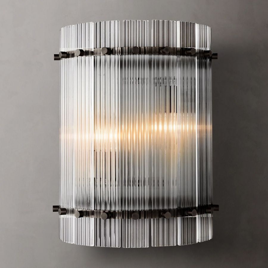 Sanrico Glass Round Wall Sconce
