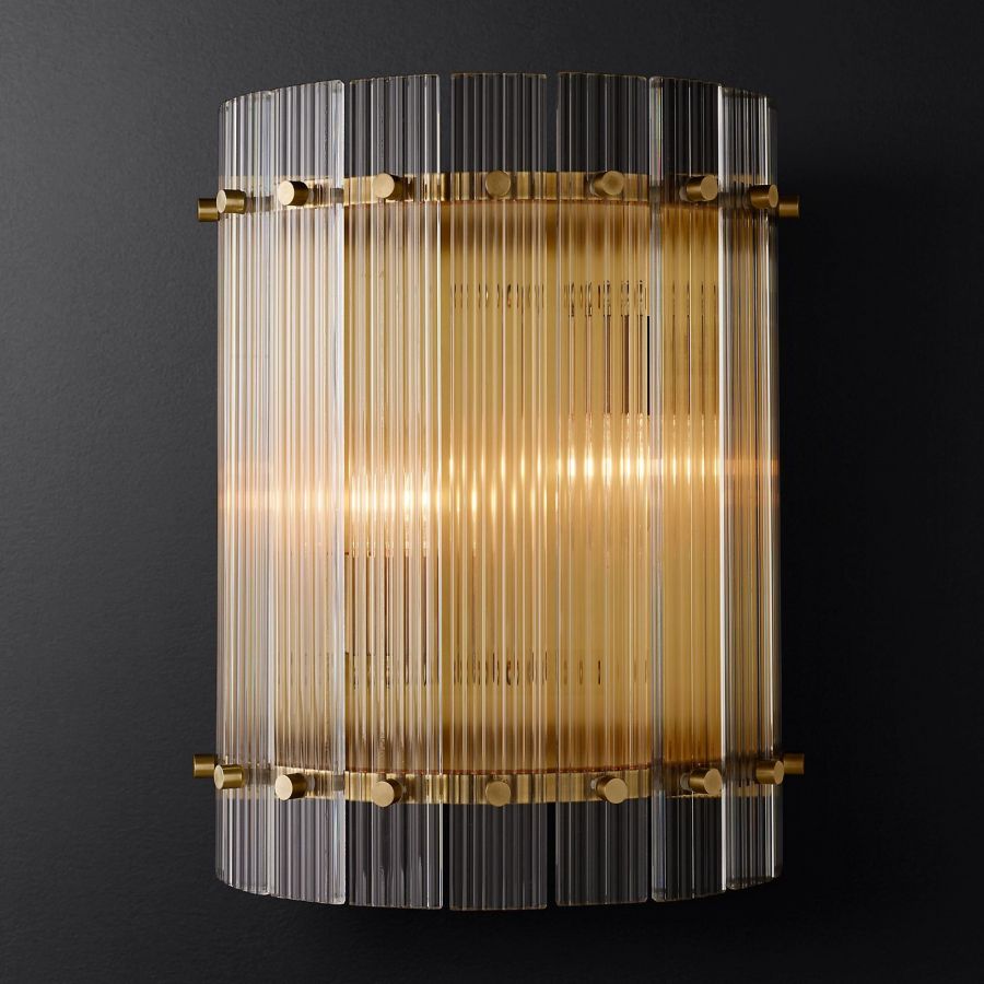 Sanrico Glass Round Wall Sconce