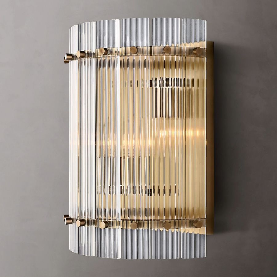 Sanrico Glass Round Wall Sconce