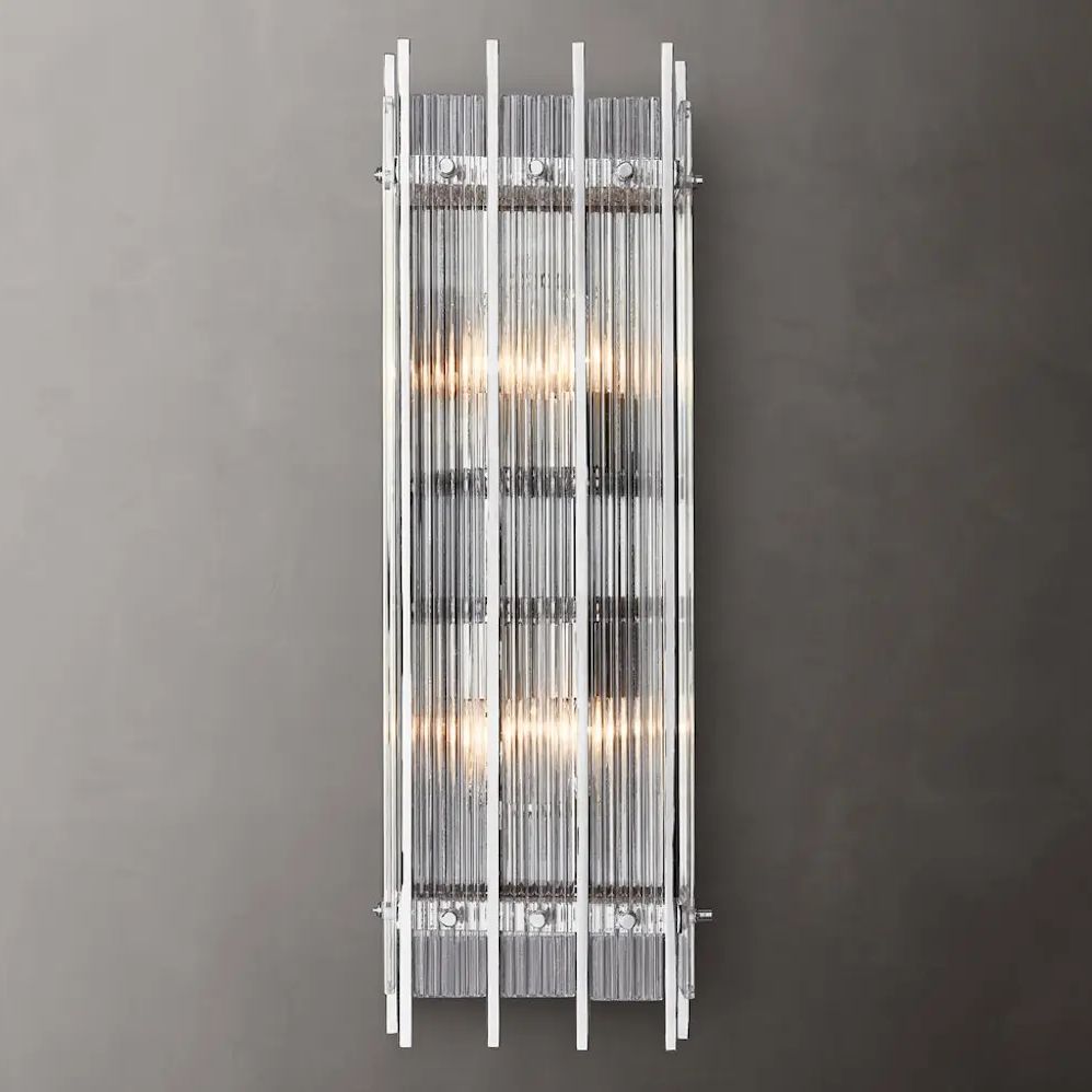 Sanrico Glass Rectangle Wall Sconce
