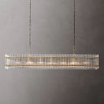 Sanrico Glass Rectangle Chandelier 72"