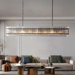 Sanrico Glass Rectangle Chandelier 72"