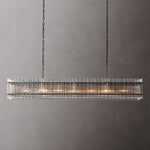 Sanrico Glass Rectangle Chandelier 72"