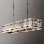 Sanrico Glass Rectangle Chandelier 54"