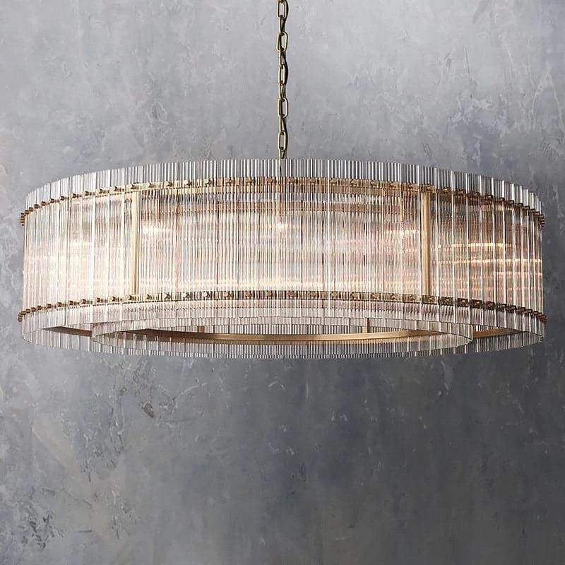 Sanrico Glass Round Chandelier 60"