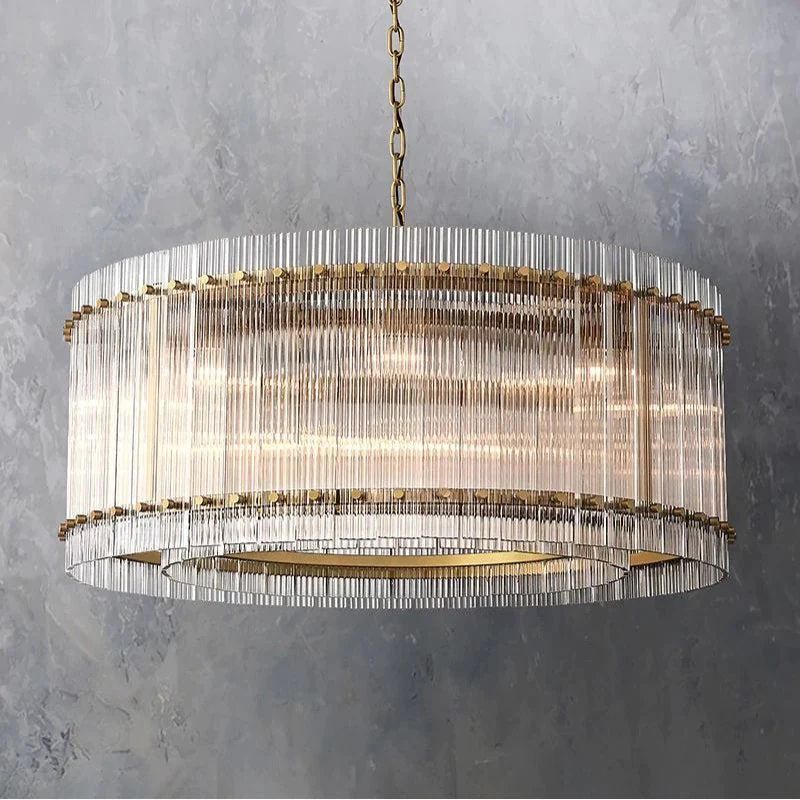 Sanrico Glass Round Chandelier 37"