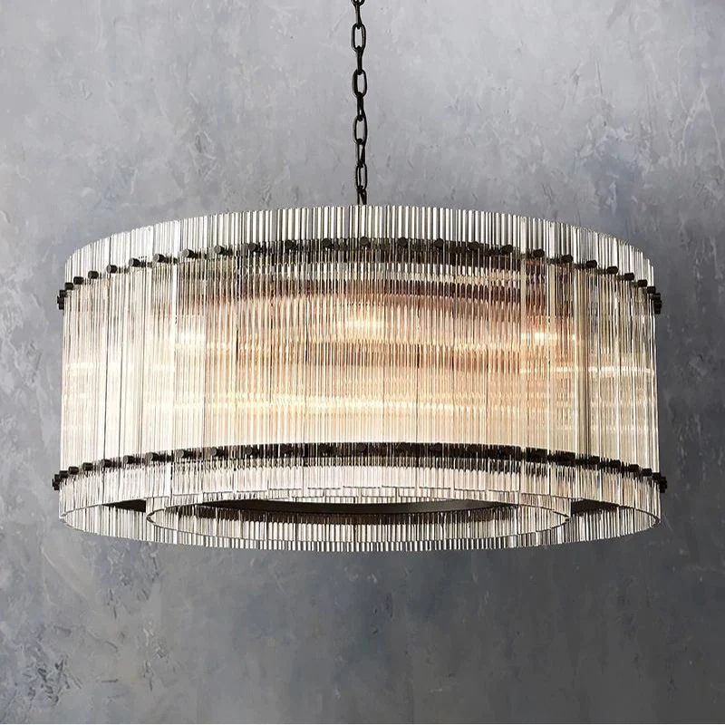 Sanrico Glass Round Chandelier 37"