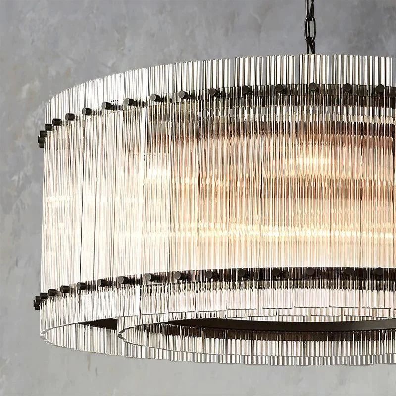 Sanrico Glass Round Chandelier 37"