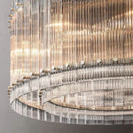 Sanrico Glass Round Chandelier 37"
