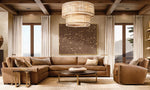 Sanrico Glass Two-Tier Round Chandelier 48"