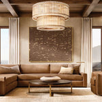 Sanrico Glass Two-Tier Round Chandelier 60"