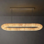 Rivent Alabaster Oval Chandelier 57"