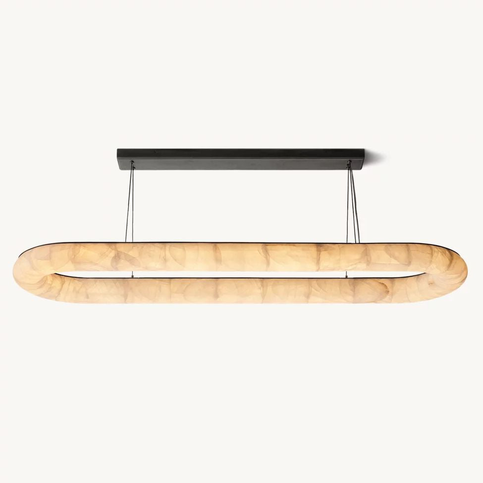 Rivent Lisse Oval Chandelier 74"
