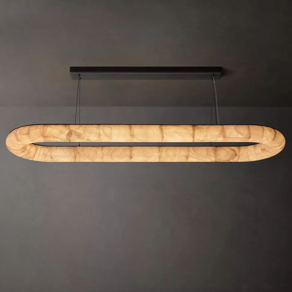 Rivent Lisse Oval Chandelier 74"