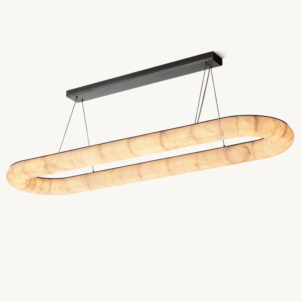 Rivent Lisse Oval Chandelier 74"