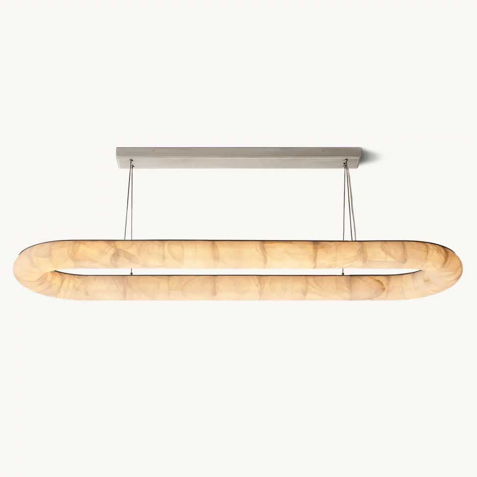 Rivent Lisse Oval Chandelier 74"