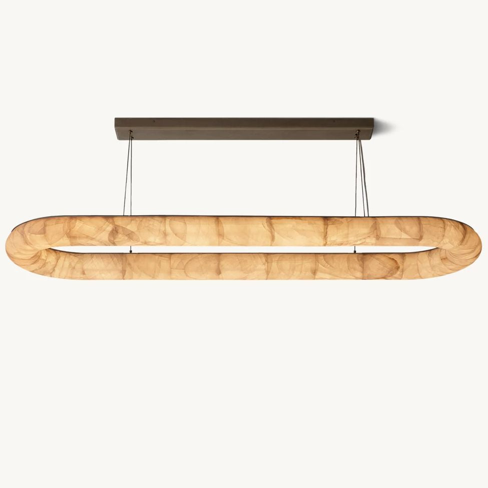 Rivent Lisse Oval Chandelier 74"