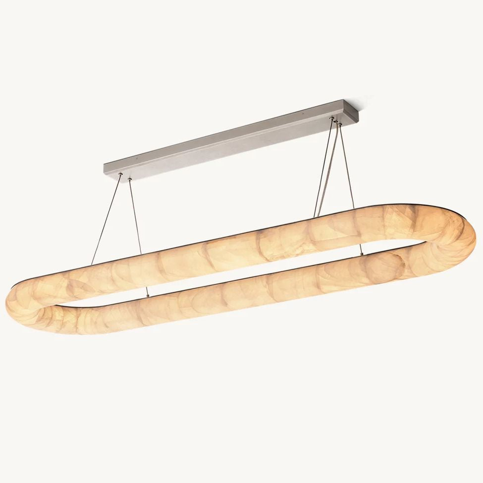 Rivent Lisse Oval Chandelier 74"