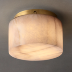 Rivent Alabaster Round Flush Mount