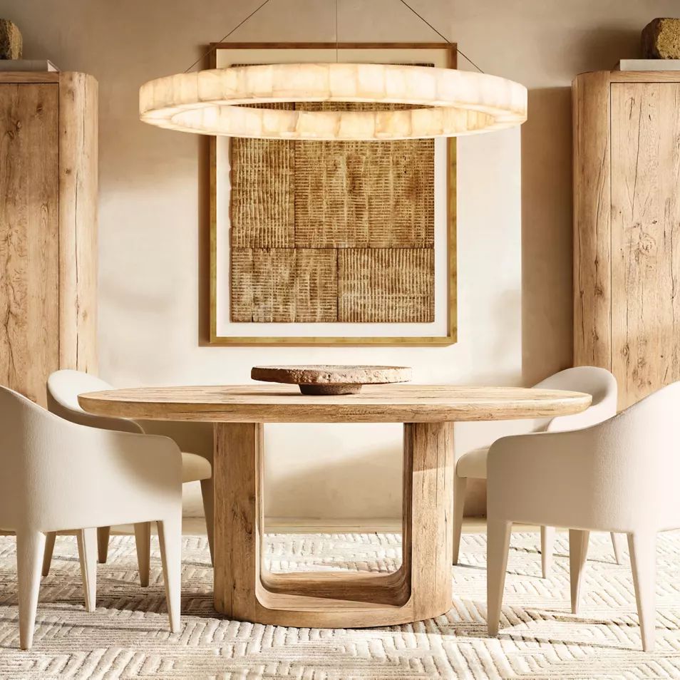 Rivent Alabaster Round Chandelier 31"