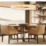 Rivent Alabaster Round Chandelier 40"