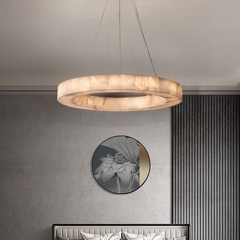 Rivent Alabaster Round Chandelier 31"